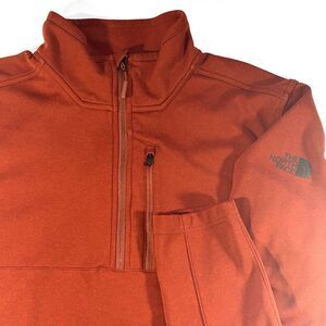 The North Face Mens L 1/4 Zip Pullover Flashdry Hiking Long Sleeve Mock Neck